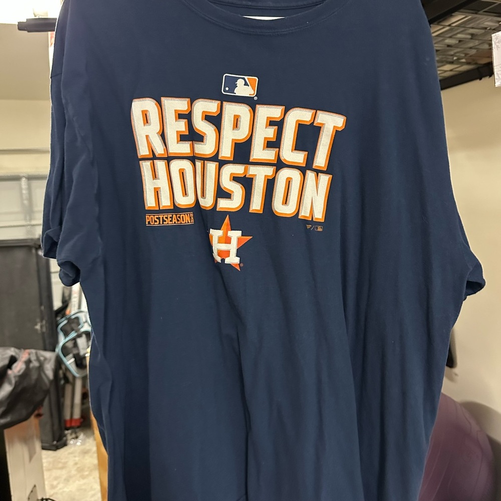 Respect Houston Astros Navy T-Shirt